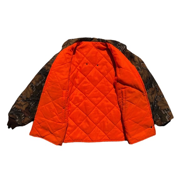 Vintage Heavy Mossy Oak Fall Camo Reversible Jacket - Picture 4 of 5